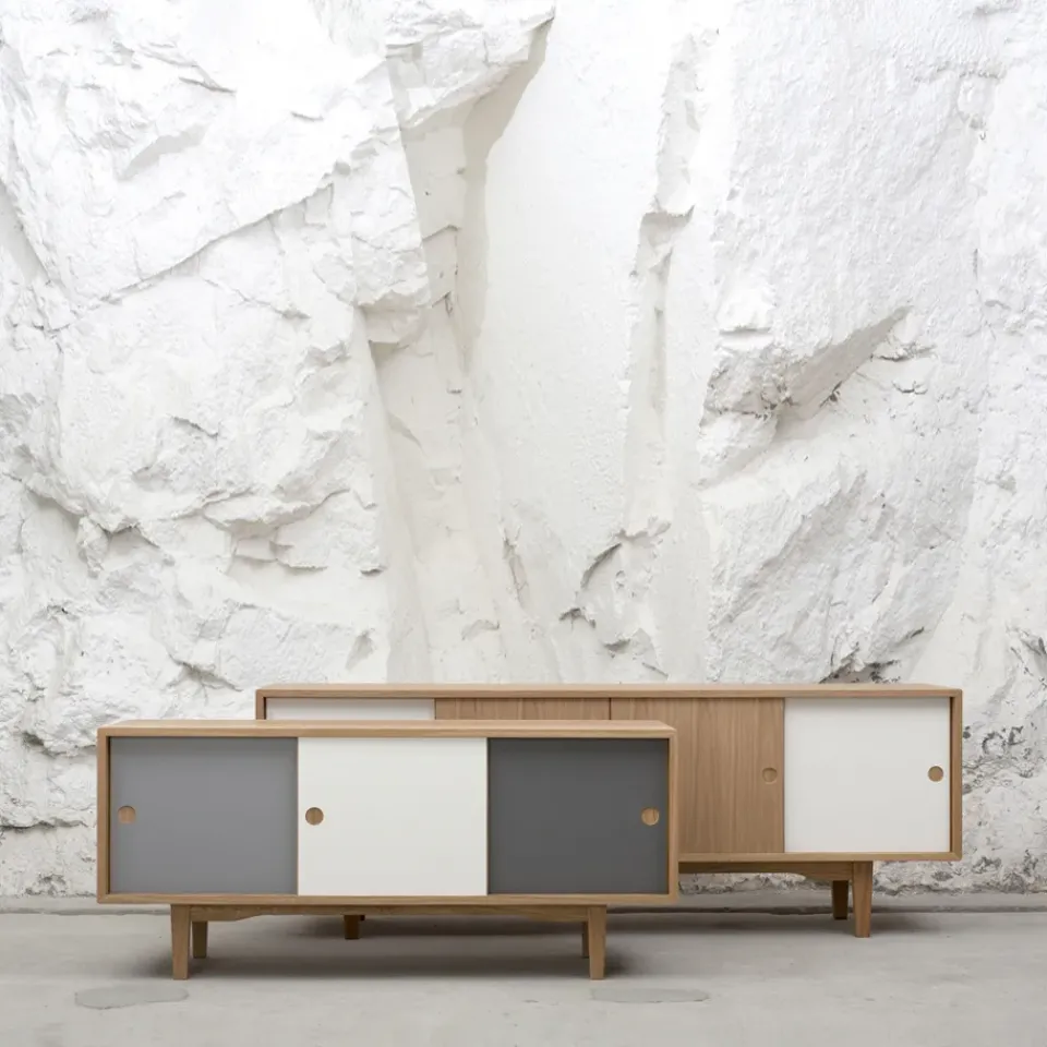 Zweed T.V & Media Units|Dressers & Sideboards*Moodi 180 side table, /oak, oak structure White