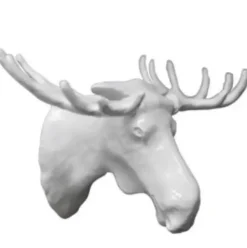 Bosign Clothes Hooks & Hangers*Moose hook, White