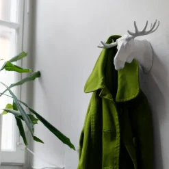 Bosign Clothes Hooks & Hangers*Moose hook, White