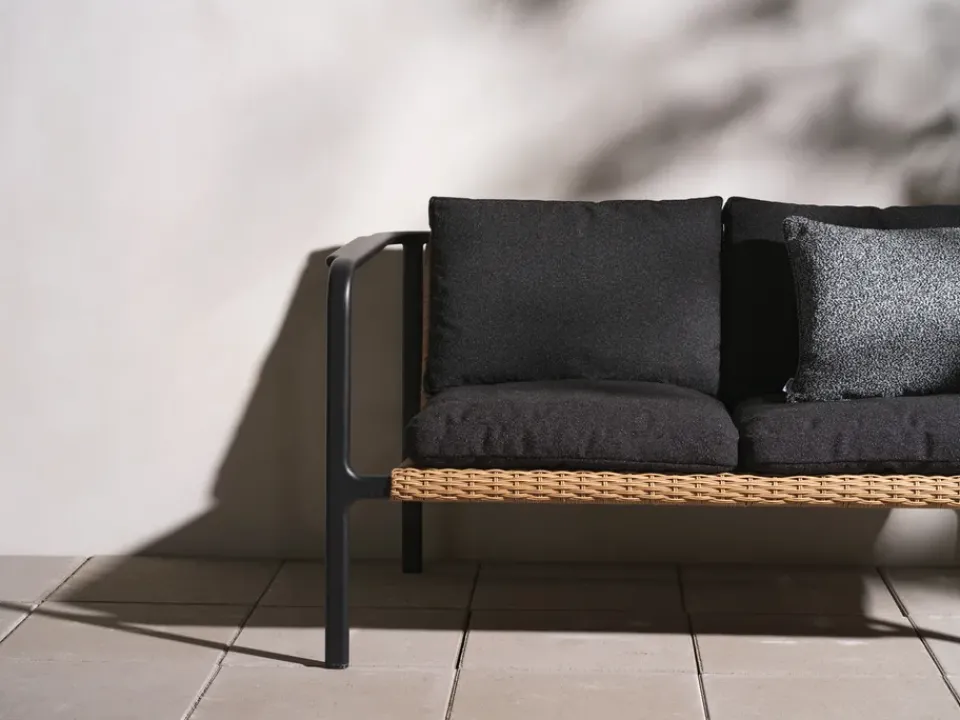 Brafab Garden Sofas & Garden Benches|Balcony Furniture*Motty sofa, -teddy , 2 seater Black
