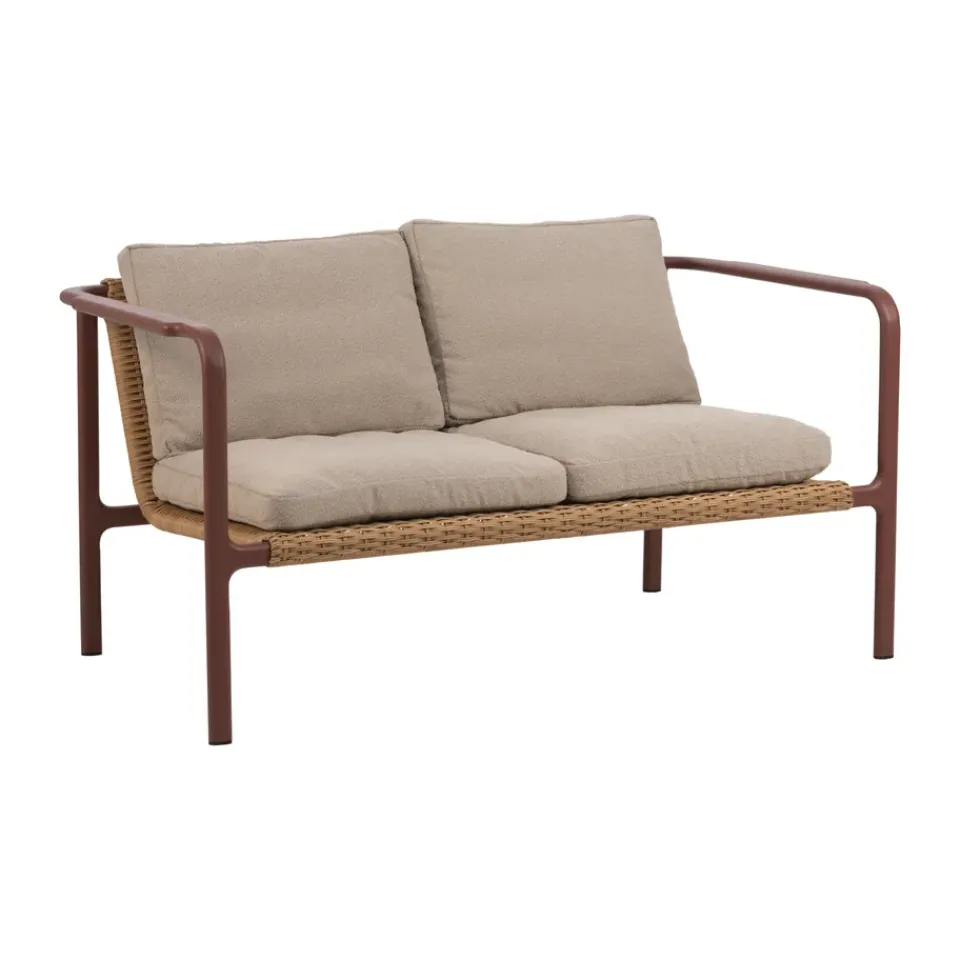 Brafab Garden Sofas & Garden Benches|Balcony Furniture*Motty sofa, Zin -teddy beige, 2-seater Red