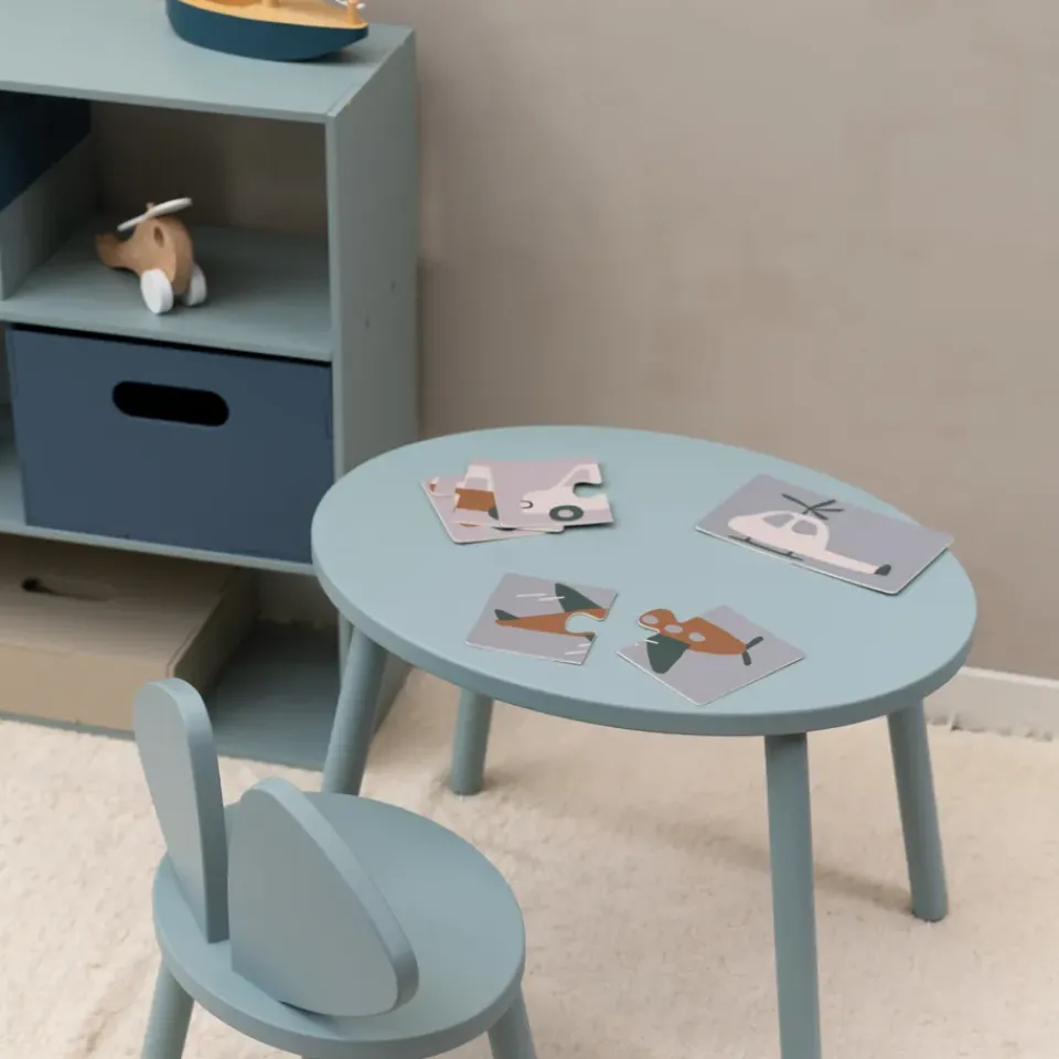 Nofred Children's Tables|Children's Tables*Mouse set children's chair + table, Olive Green