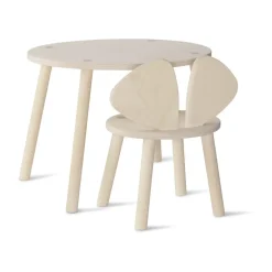 Nofred Children's Tables|Children's Tables*Mouse set children's chair + table, Birch Beige