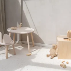 Nofred Children's Tables|Children's Tables*Mouse set children's chair + table, Birch Beige
