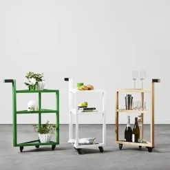 A2 Serving Trolleys*Move serving trolley, Oak Brown