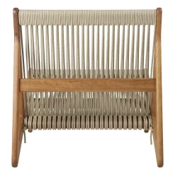 GUBI Outdoor Lounge Furniture|Armchairs & Footstools*MR01 Initial outdoor lounge chair, Oiled iroko wood Brown