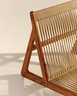 GUBI Outdoor Lounge Furniture|Armchairs & Footstools*MR01 Initial outdoor lounge chair, Oiled iroko wood Brown
