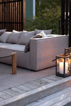 Brafab Garden Sofas & Garden Benches|Balcony Furniture*Muki sofa module, Light taupe, left end module Brown