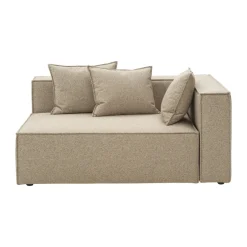Brafab Garden Sofas & Garden Benches|Balcony Furniture*Muki sofa module, Light taupe, left end module Brown