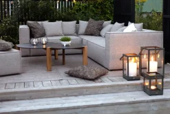 Brafab Garden Sofas & Garden Benches|Balcony Furniture*Muki sofa module, Light taupe, right end module Brown