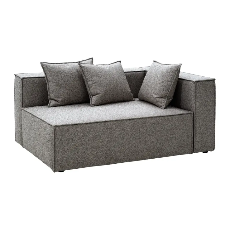 Brafab Garden Sofas & Garden Benches|Balcony Furniture*Muki sofa module, Smokey , left end module Grey