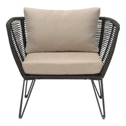 Bloomingville Seating|Outdoor Lounge Furniture*Mundo lounge arm chair, -beige Black