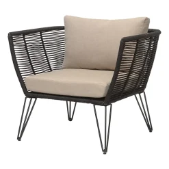 Bloomingville Seating|Outdoor Lounge Furniture*Mundo lounge arm chair, -beige Black