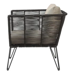 Bloomingville Seating|Outdoor Lounge Furniture*Mundo lounge arm chair, -beige Black