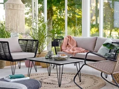 Bloomingville Garden Sofas & Garden Benches|Balcony Furniture*Mundo sofa, -beige Black