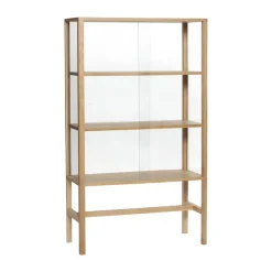 Hübsch Display & Glass Cabinets*Museum cabinet, Oak Beige