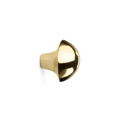 Ferm Living Clothes Hooks & Hangers*Mushroom hook, brass Gold-coloured