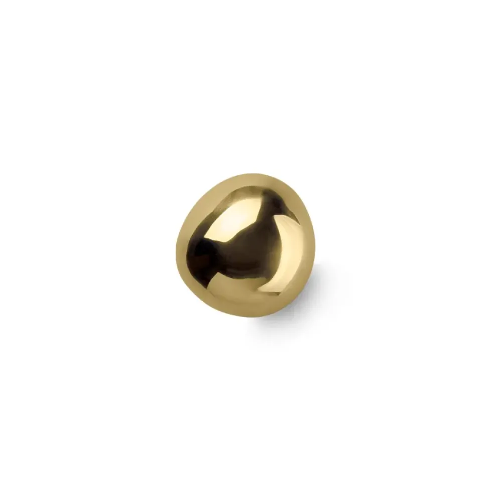 Ferm Living Clothes Hooks & Hangers*Mushroom hook, brass Gold-coloured