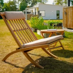 Stockamöllan Outdoor Lounge Furniture*Muskö lounge chair, Teak Brown