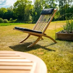 Stockamöllan Outdoor Lounge Furniture*Muskö lounge chair, Teak Brown
