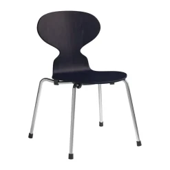 Fritz Hansen Children's Chairs|Children's Chairs*Myran children's chair, Midnight blue painted ash-chrome BlueSilver-coloured