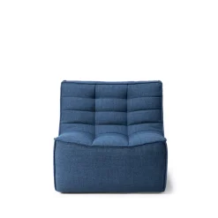 Ethnicraft Armchairs & Footstools*N701 armchair, Fabric Blue