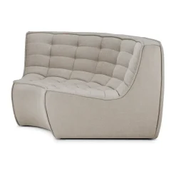 Ethnicraft Sofas*N701 corner module rounded 90°, Fabric Ecru Beige