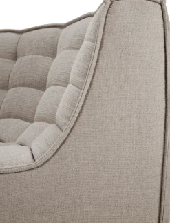 Ethnicraft Sofas*N701 corner module rounded 90°, Fabric Ecru Beige