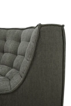 Ethnicraft Sofas*N701 corner module rounded 90°, Moss Eco fabric Green