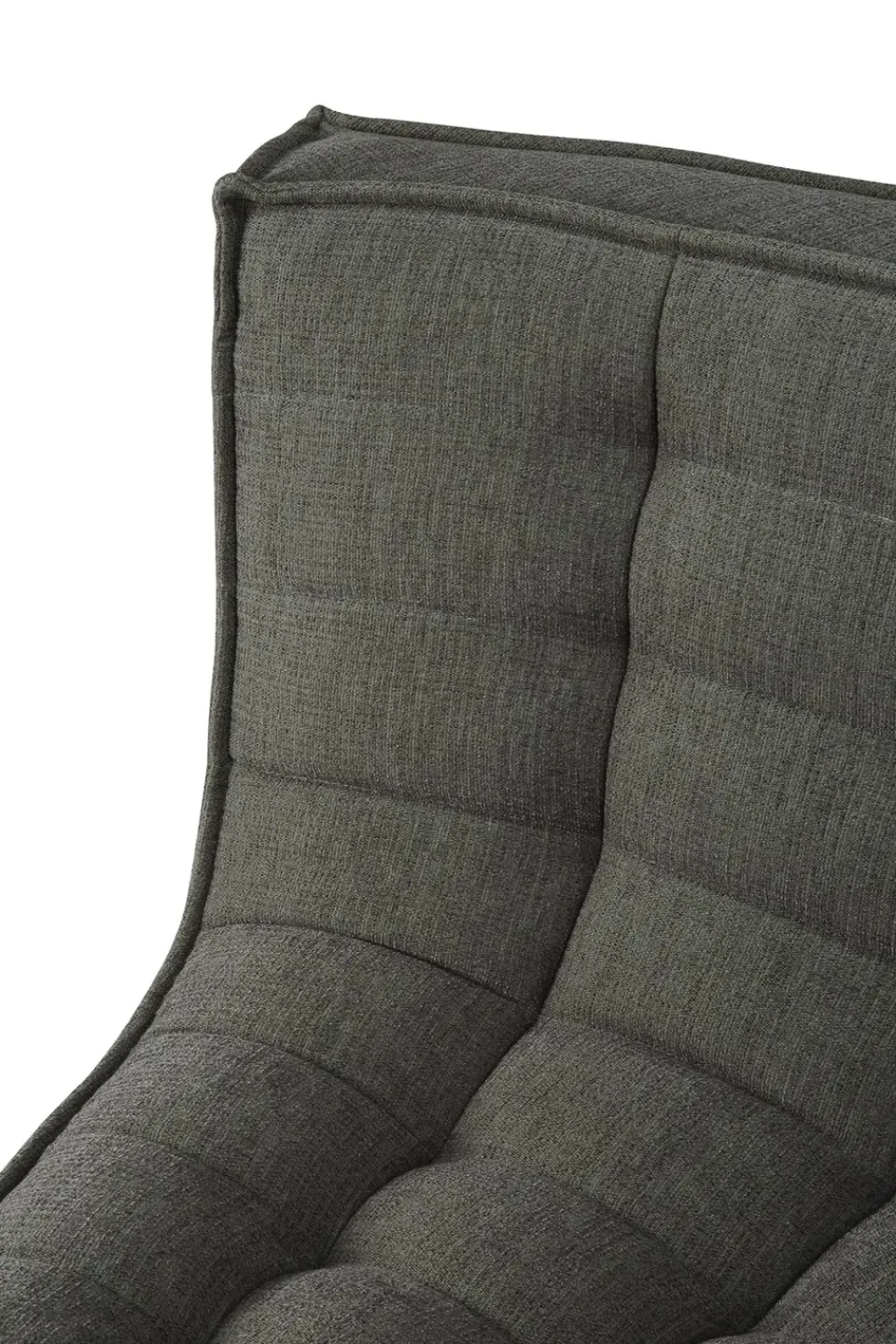 Ethnicraft Sofas*N701 corner module rounded 90°, Moss Eco fabric Green