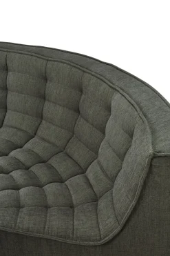 Ethnicraft Sofas*N701 corner module rounded 90°, Moss Eco fabric Green
