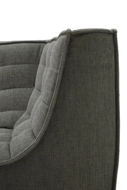 Ethnicraft Sofas*N701 corner module straight, Moss Eco fabric Green