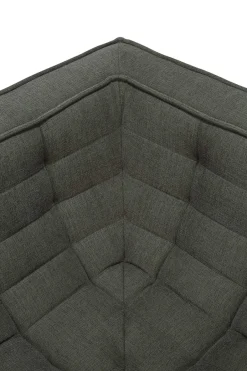 Ethnicraft Sofas*N701 corner module straight, Moss Eco fabric Green