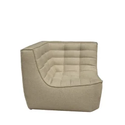 Ethnicraft Sofas*N701 corner module straight, Fabric Beige