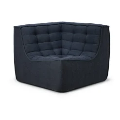 Ethnicraft Sofas*N701 corner module straight, Graphite Eco Blue