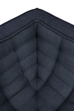 Ethnicraft Sofas*N701 corner module straight, Graphite Eco Blue