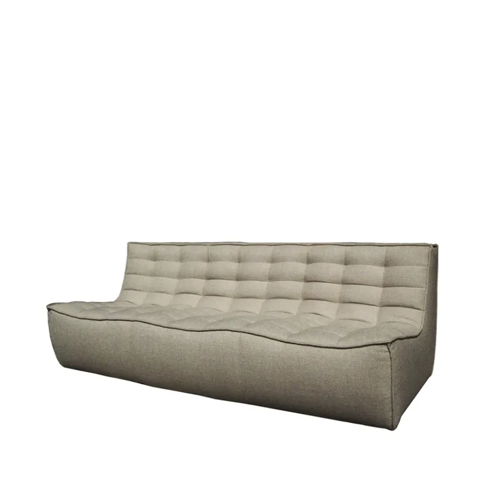 Ethnicraft Sofas*N701 sofa 3 seater sofa, Fabric Beige