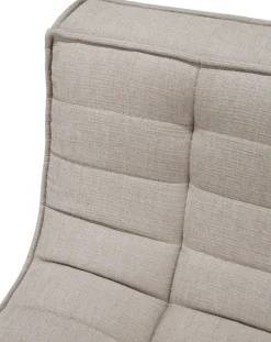 Ethnicraft Sofas*N701 sofa 3 seater sofa, Fabric Ecru Beige