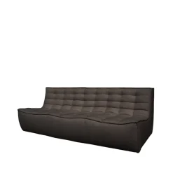 Ethnicraft Sofas*N701 sofa 3 seater sofa, Fabric dark Grey