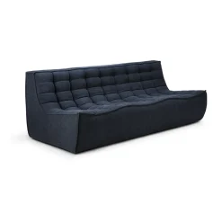 Ethnicraft Sofas*N701 sofa 3 seater sofa, Graphite Eco Blue