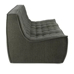 Ethnicraft Sofas*N701 sofa 3 seater sofa, Moss Eco fabric Green