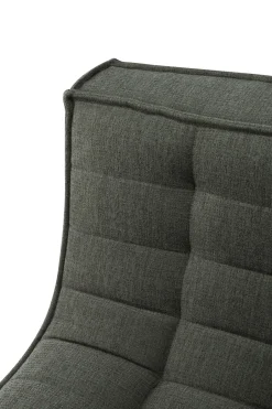 Ethnicraft Sofas*N701 sofa 3 seater sofa, Moss Eco fabric Green