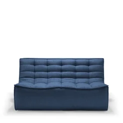 Ethnicraft Sofas*N701 sofa 2-seater, Fabric Blue