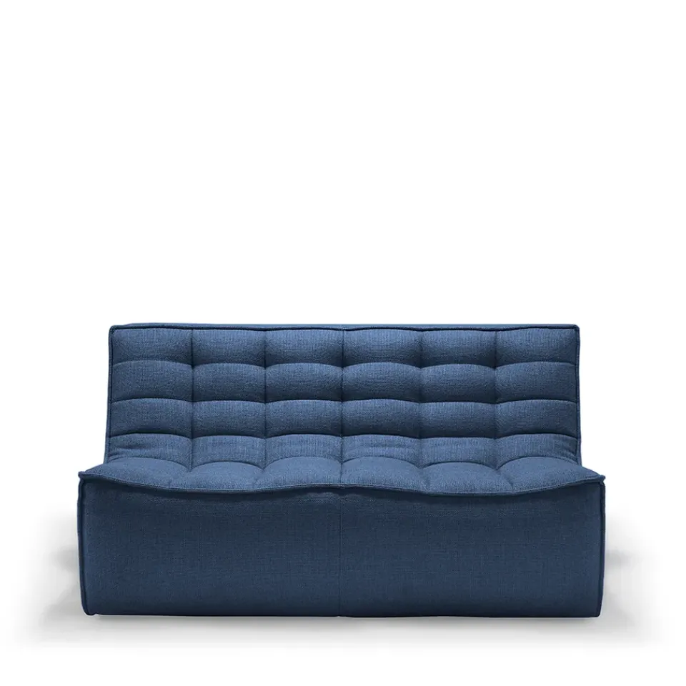 Ethnicraft Sofas*N701 sofa 2-seater, Fabric Blue