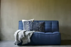 Ethnicraft Sofas*N701 sofa 2-seater, Fabric Blue