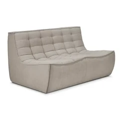 Ethnicraft Sofas*N701 sofa 2-seater, Fabric Ecru Beige