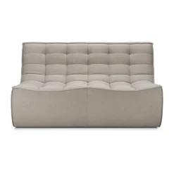 Ethnicraft Sofas*N701 sofa 2-seater, Fabric Ecru Beige