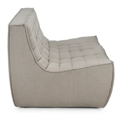 Ethnicraft Sofas*N701 sofa 2-seater, Fabric Ecru Beige