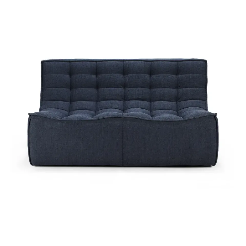 Ethnicraft Sofas*N701 sofa 2-seater, Graphite Eco Blue