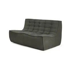 Ethnicraft Sofas*N701 sofa 2-seater, Moss Eco fabric Green